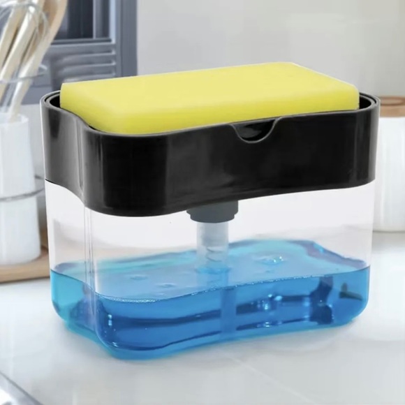 Other - Dish Soap Dispenser for Kitchen,Sponge Holder Sink Dish
Washing 13 Oz